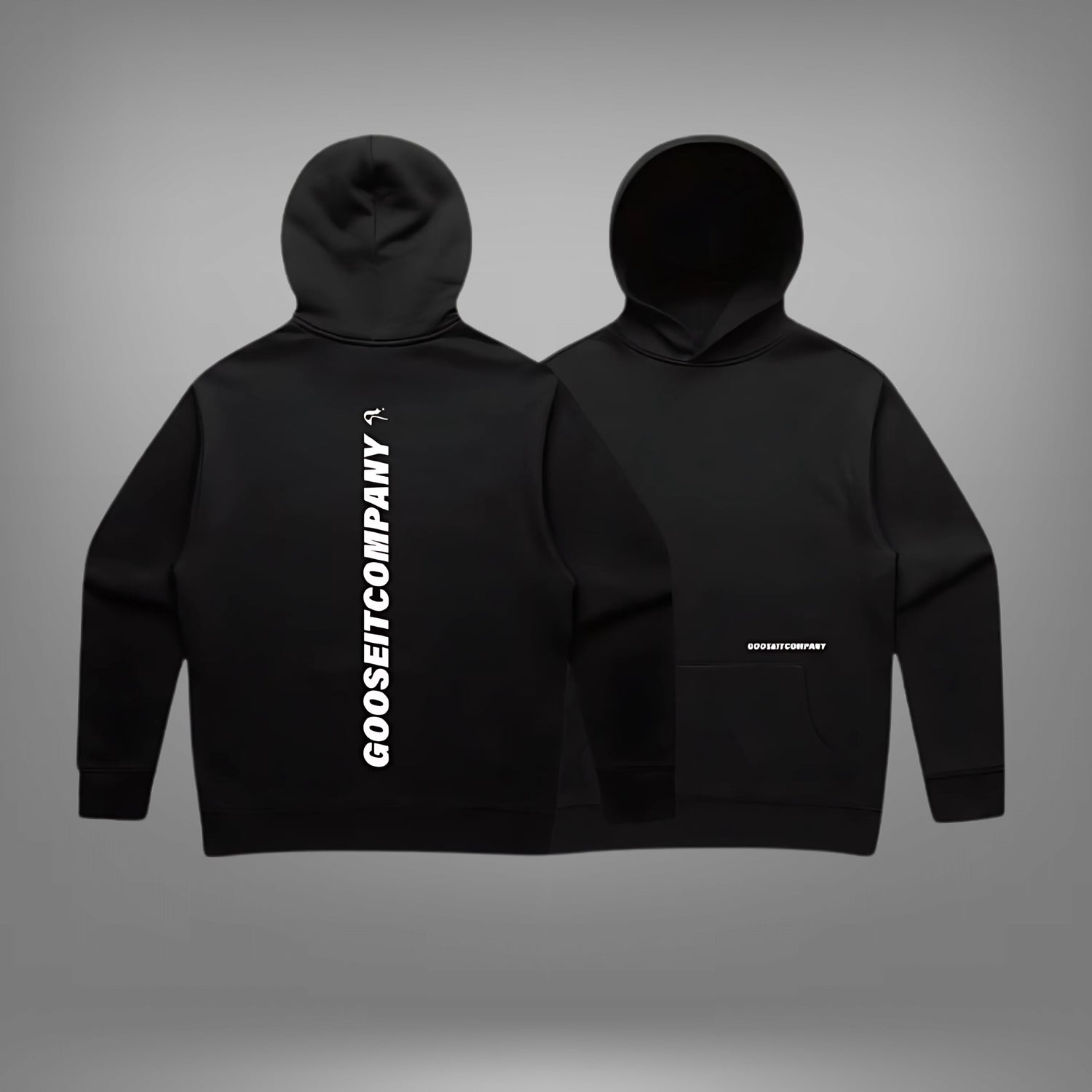 Check Hoodie - Black