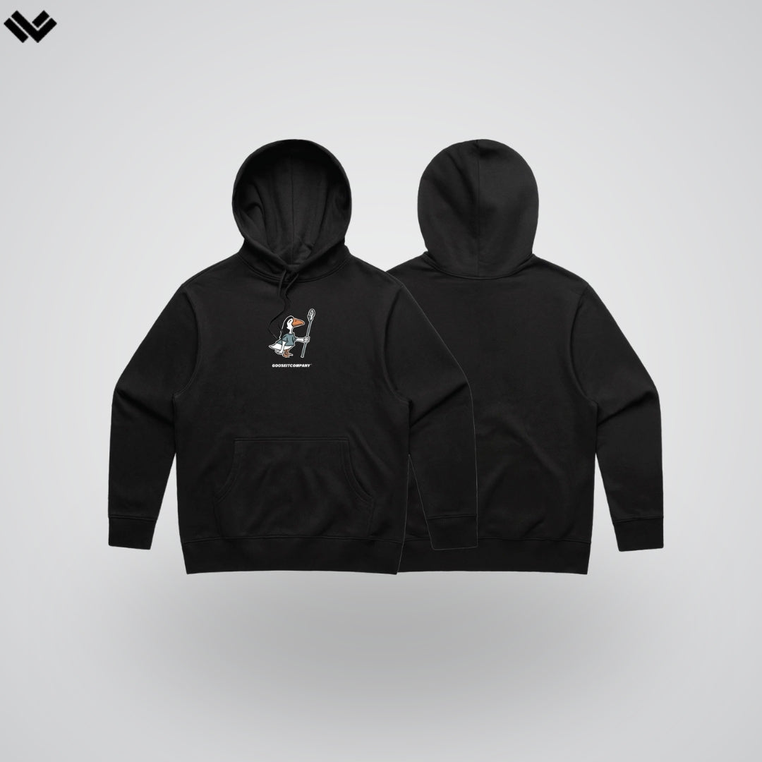 Classic Black Mullet Lacrosse Hoodie | BLACK | Gooseitcompany