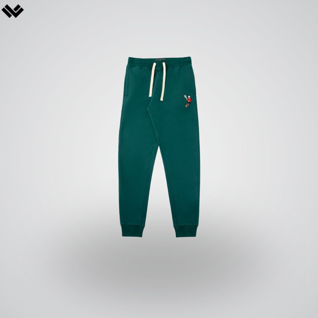 LAX World x Lusa 1904 - Hunter Green Fleece Lacrosse Jogger Pants | Hunter Green | Man - Off Field