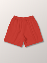 Classic Spandex Essentials Red Lacrosse Short  - Red Front 