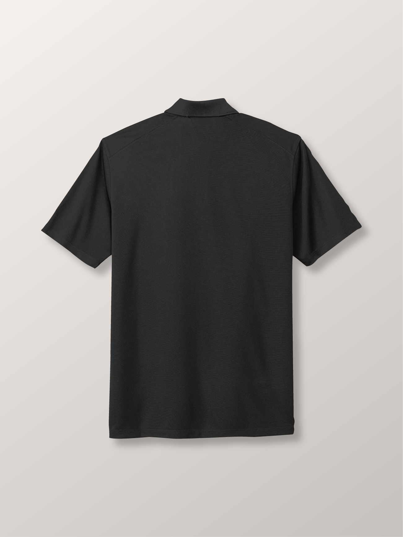 LAX World - Nike Dri-fit Micro-pique Black Lacrosse Polo Shirt - Back 