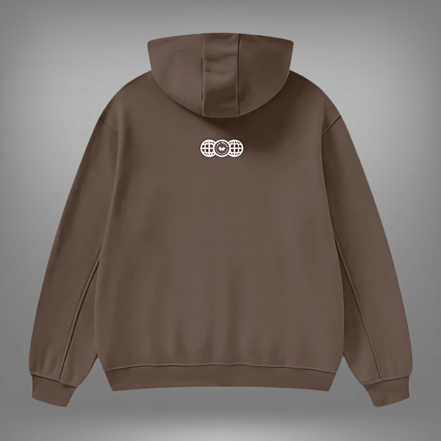 The Game Never Ends... LAX World High Neck Insulated Hoodie - Dark Brown