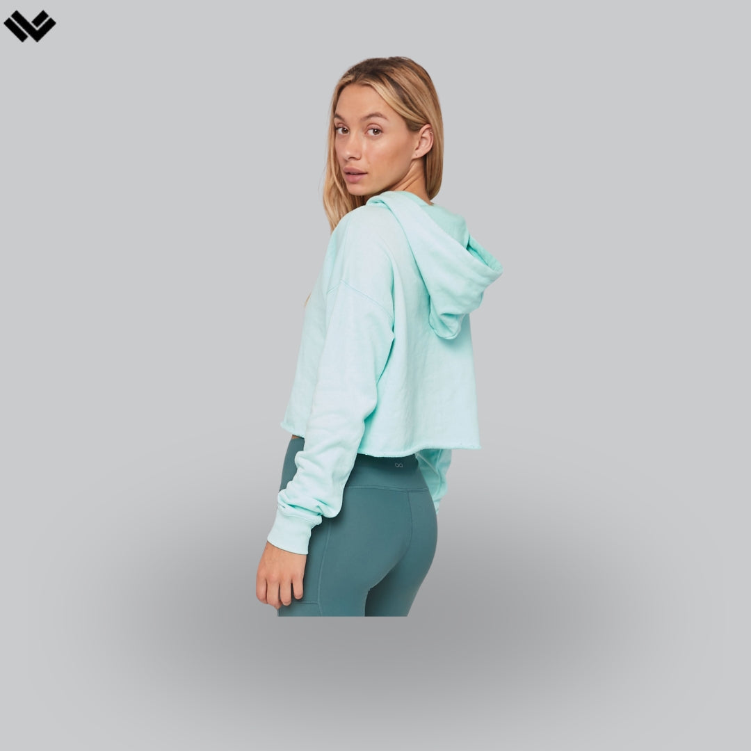 Rebody French Terry Crop Hoody - Smooth Mint *Sustainable