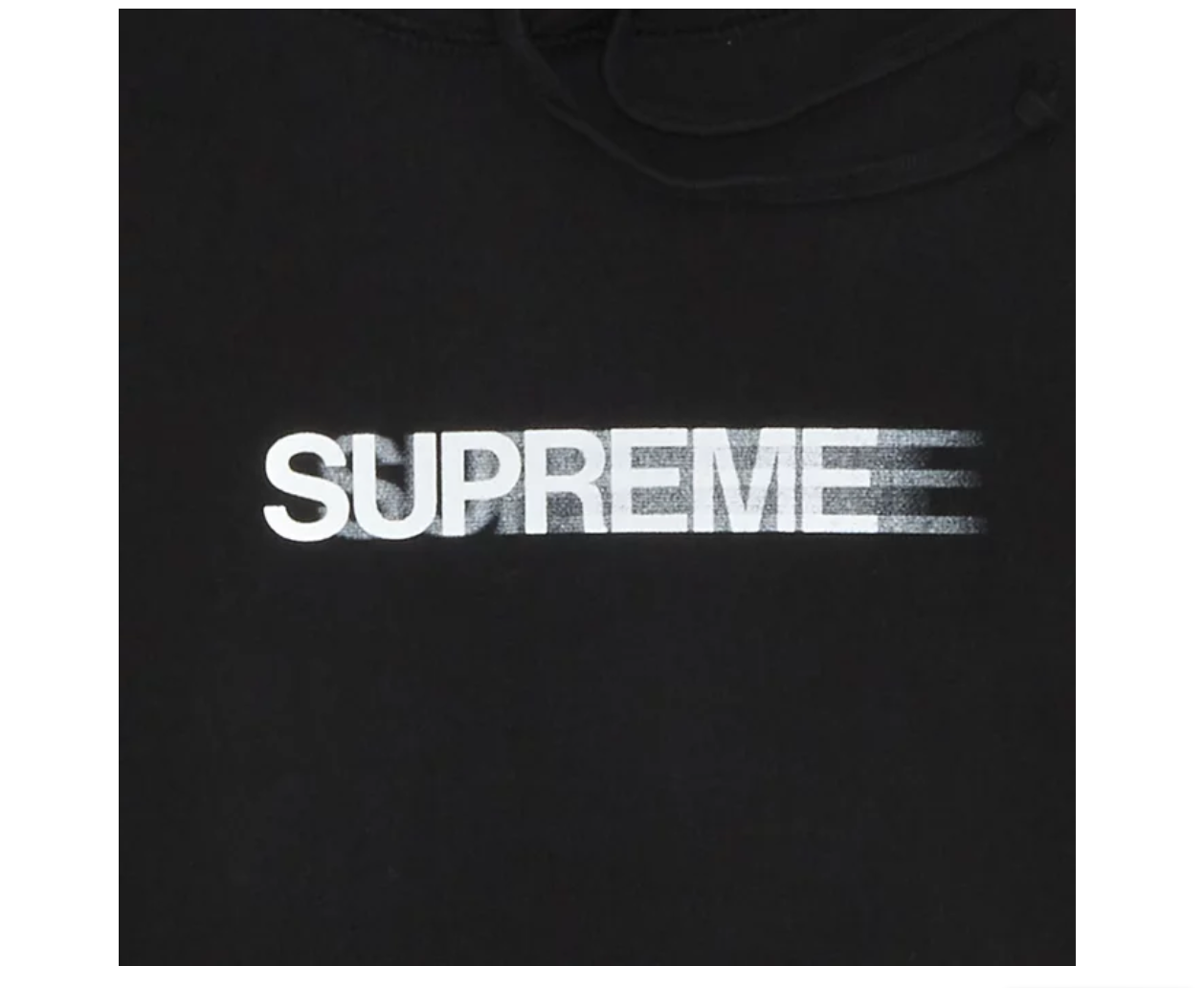 LAX World x Supreme Motion Logo Hooded Sweatshirt - Black