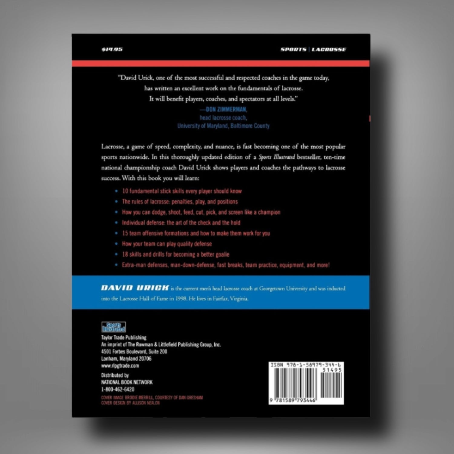 Sports Illustrated Lacrosse: Fundamentals for Winning Lacrosse Book | David Urick | Library Collection