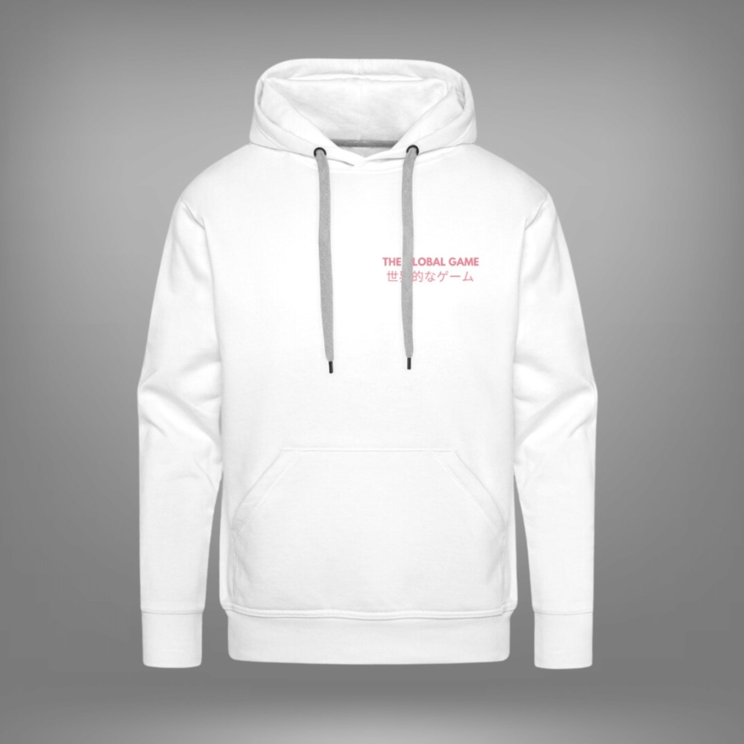 “The Global Game” Unisex Heavyweight White Lacrosse Hoodie | White | Man - Off Field