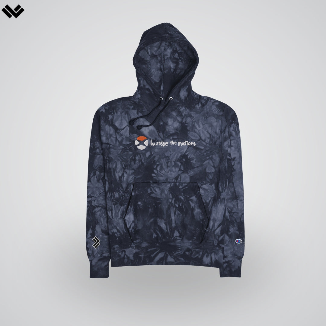 Tie Dye Lacrosse Hoodie Back