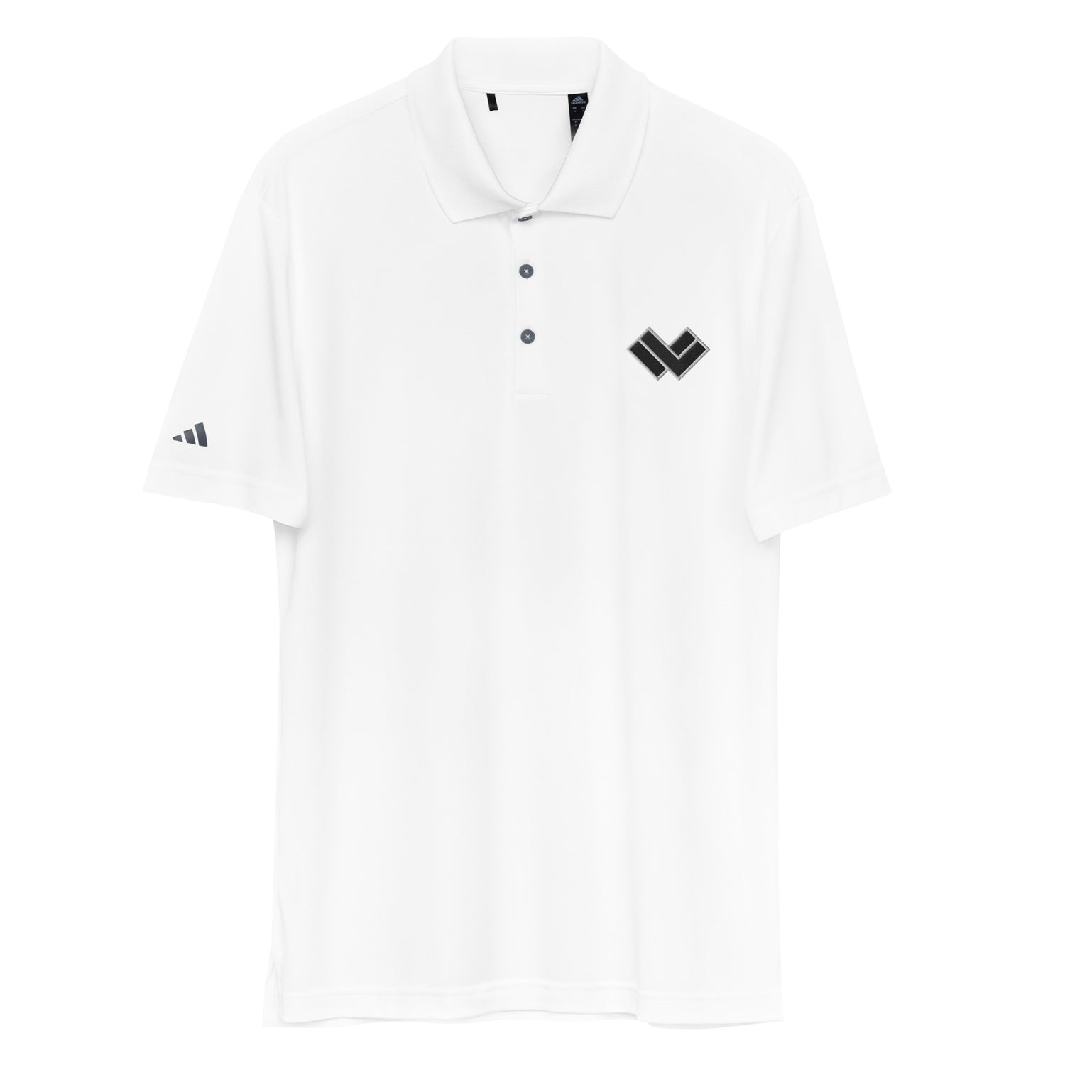 Adidas Performance Lacrosse Polo Shirte - Front with logo