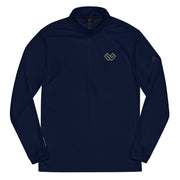 Adidas Quarter Lacrosse Zip Pullover Navy Front