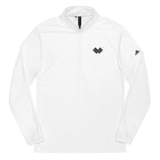 Adidas Quarter Lacrosse Zip Pullover White Front