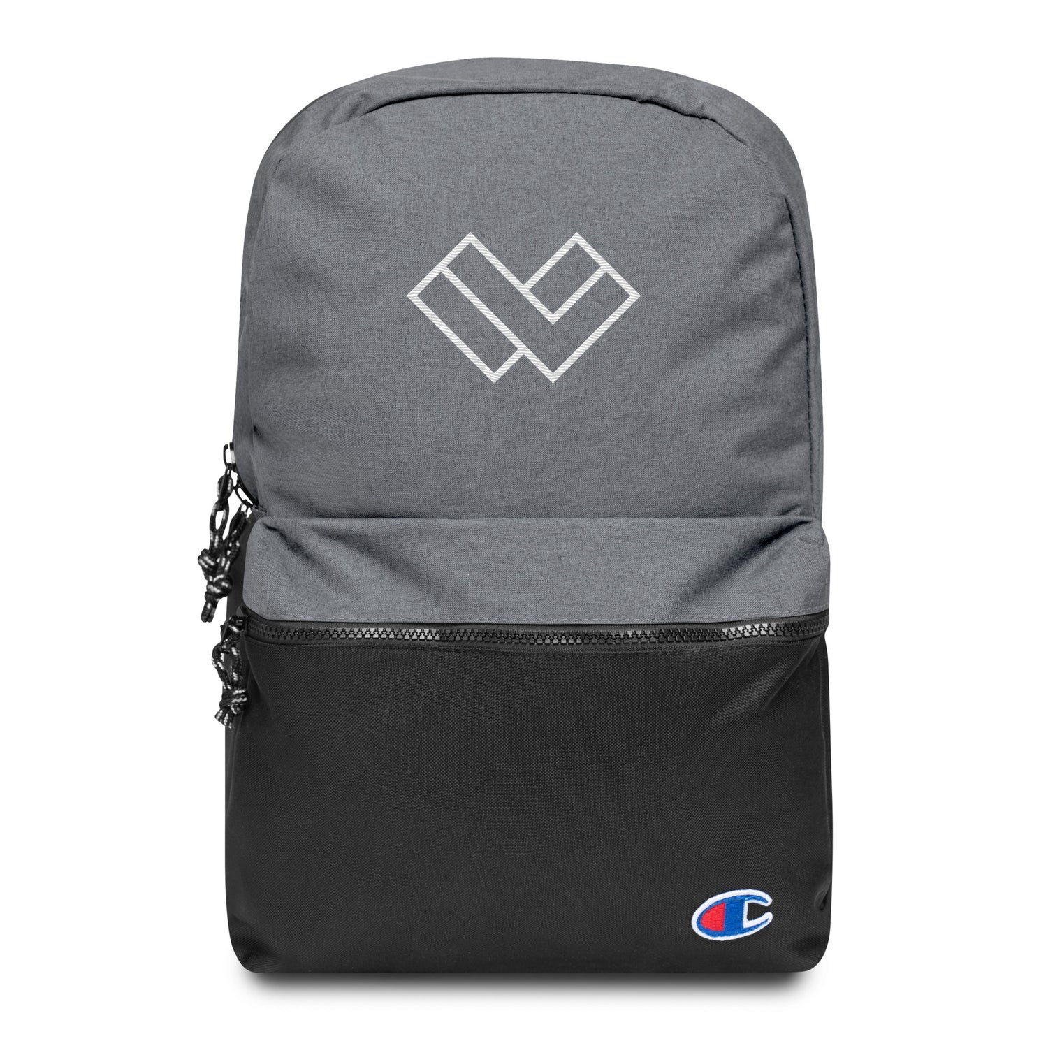 Cradle Lacrosse Backpack by Champion Grey Black Front