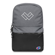 Cradle Lacrosse Backpack by Champion Grey Black Front