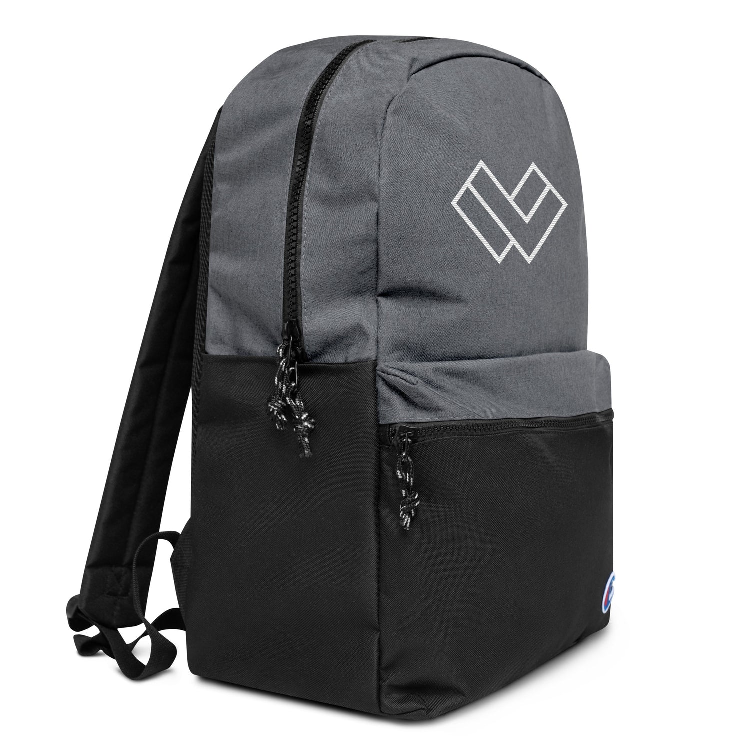 Cradle Lacrosse Backpack by Champion Grey Black Right Front