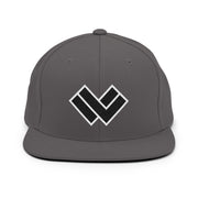 Lax World - Classic Snapback Designed Lacrosse Hat  - Grey Front 