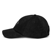 Premium Lacrosse Corduroy ‘Dad Hat’ - Black Left 