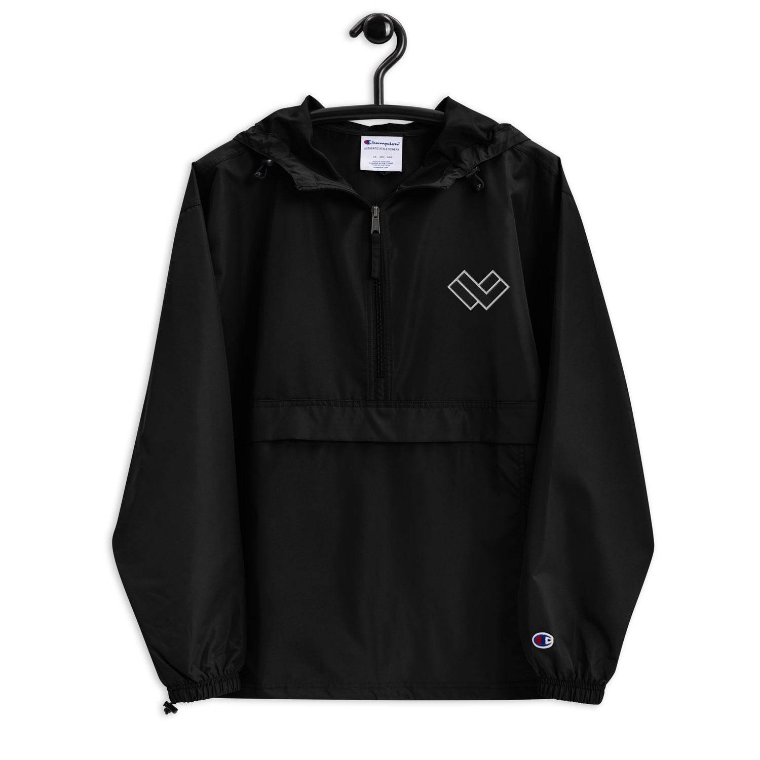 Black Cradle Packable Lacrosse Jacket Front
