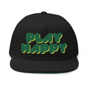 PLAY HAPPY by Lizzie Colson Snapback Lacrosse Hat Front