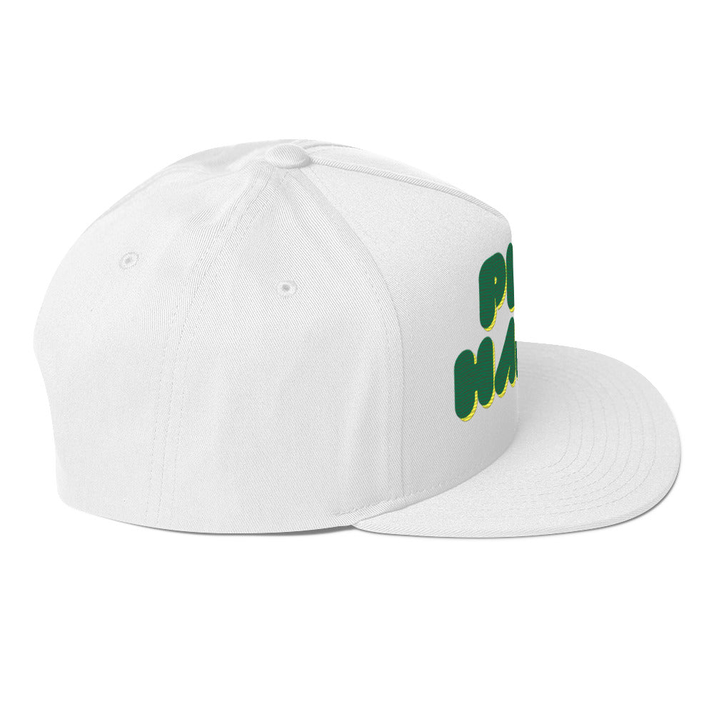Play Happy by Lizzie Colson Snapback Lacrosse Hat Right Side