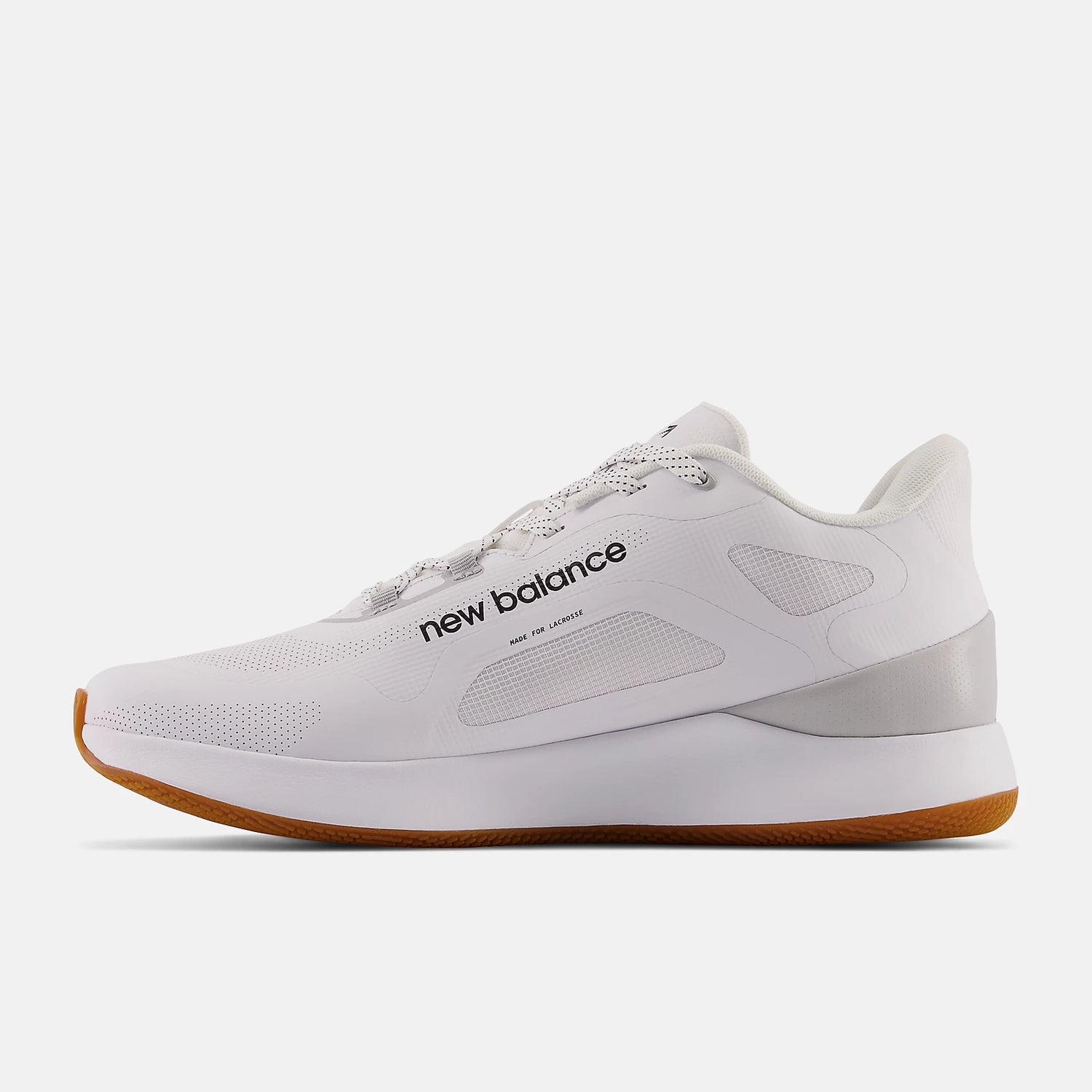 Premium White New Balance - Freezelx V4 Box Lacrosse Shoes  - Left Front 