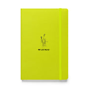 Klever Hardcover Bound Lacrosse Notebook - Lime Front 