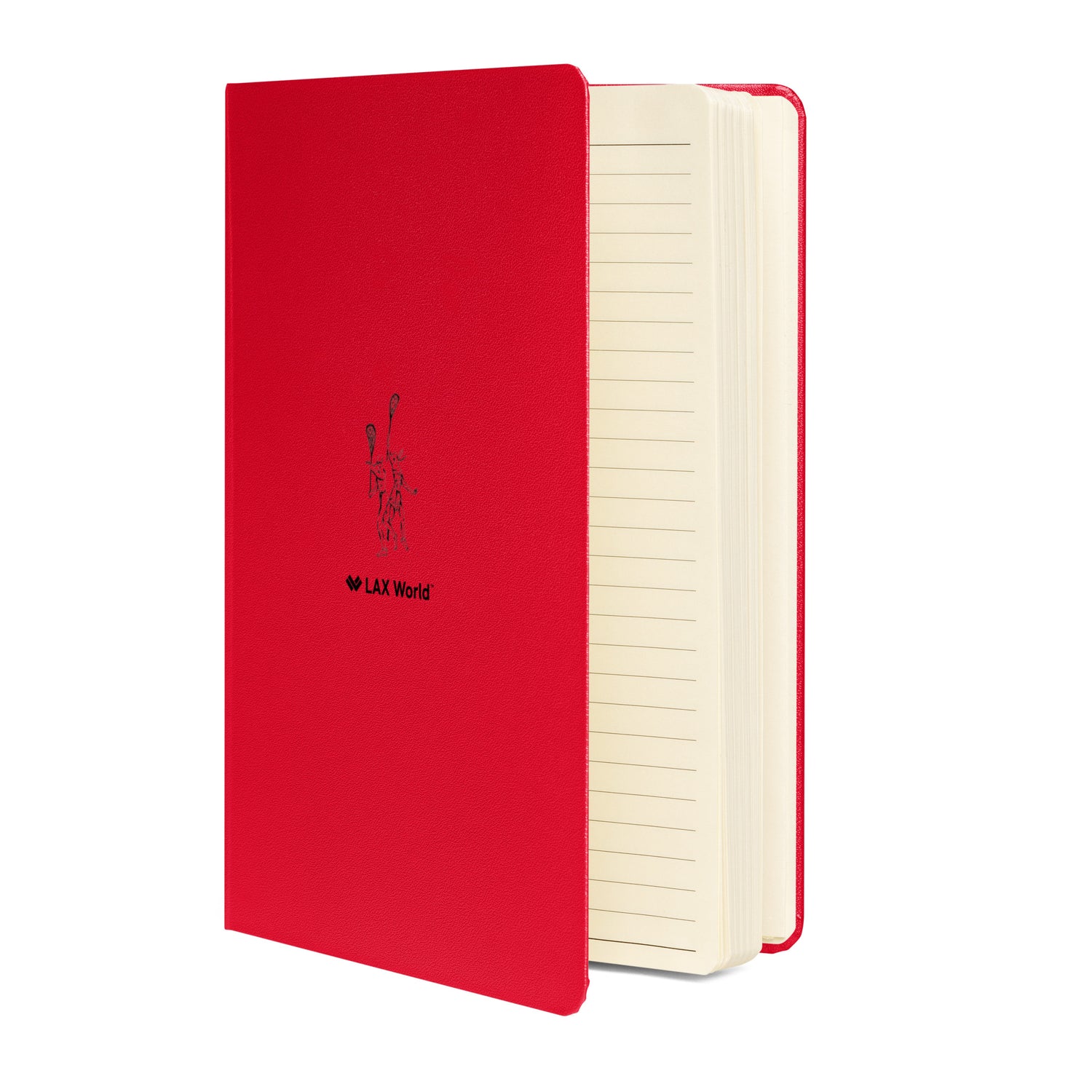 Klever Hardcover Bound Lacrosse Notebook - Front open 