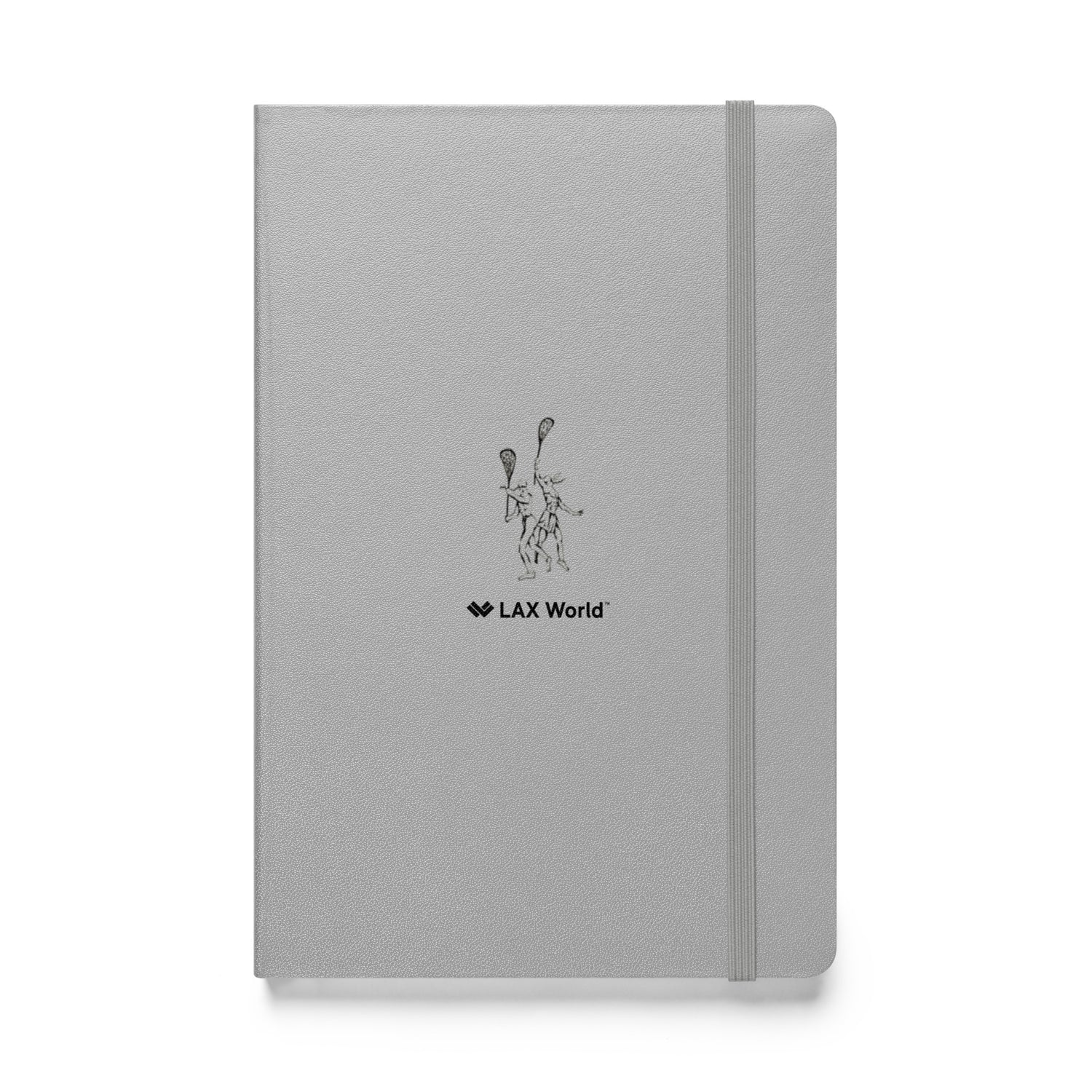 Klever Hardcover Bound Lacrosse Notebook - Silver Front 