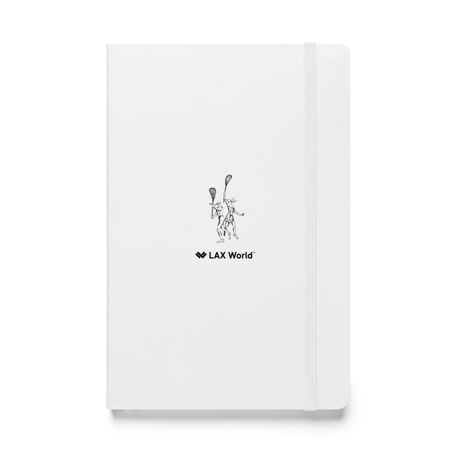 Klever Hardcover Bound Lacrosse Notebook - White Front 