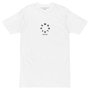 White Oversized Wordmark Crew Neck Lacrosse T Shirt - Front 