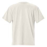 Oversized Cross Lacrosse T Shirt Faded Bone White Back