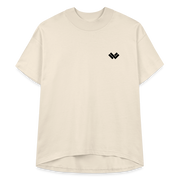 Women’s Lacrosse Hi-lo Tee - Natural Front with Logo 
