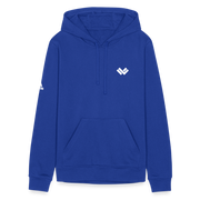 LAX World x Adidas Unisex Fleece Lacrosse Hoodie - royal blue Front  With Logo 