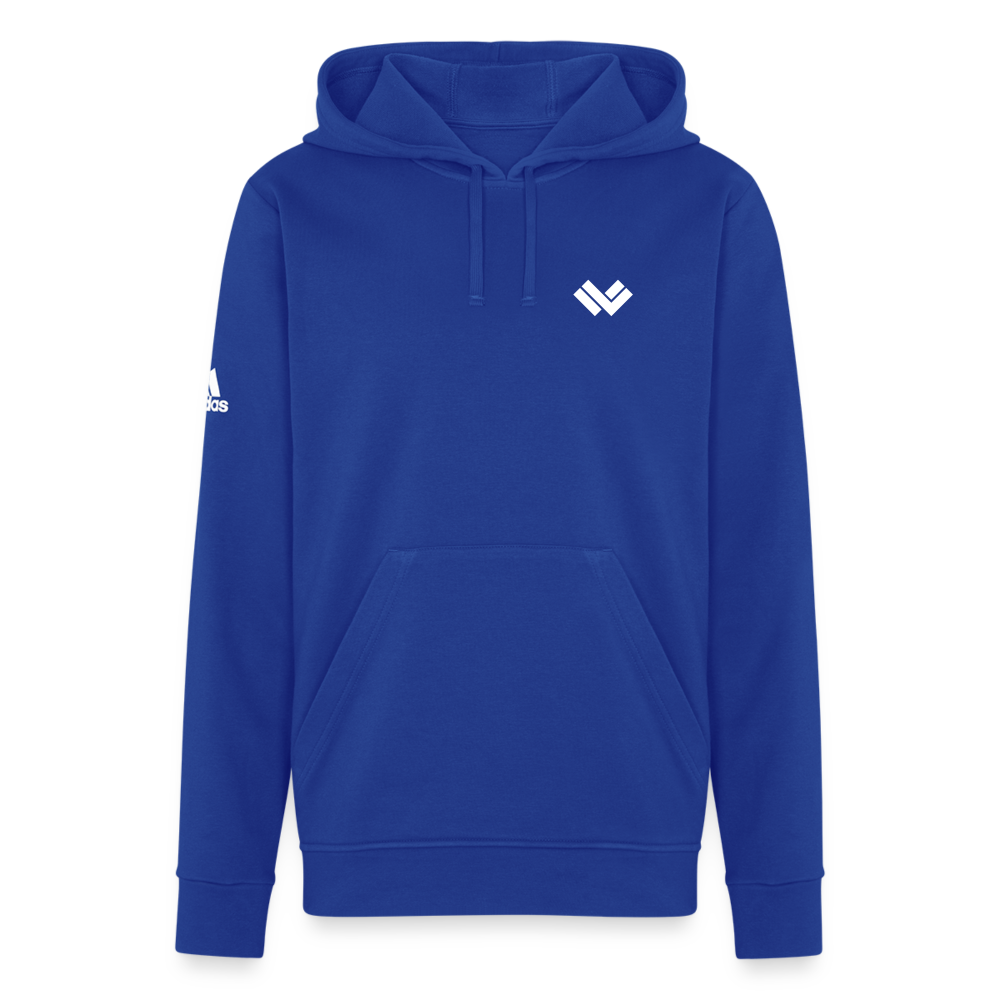LAX World x Adidas Unisex Fleece Lacrosse Hoodie - royal blue Front 