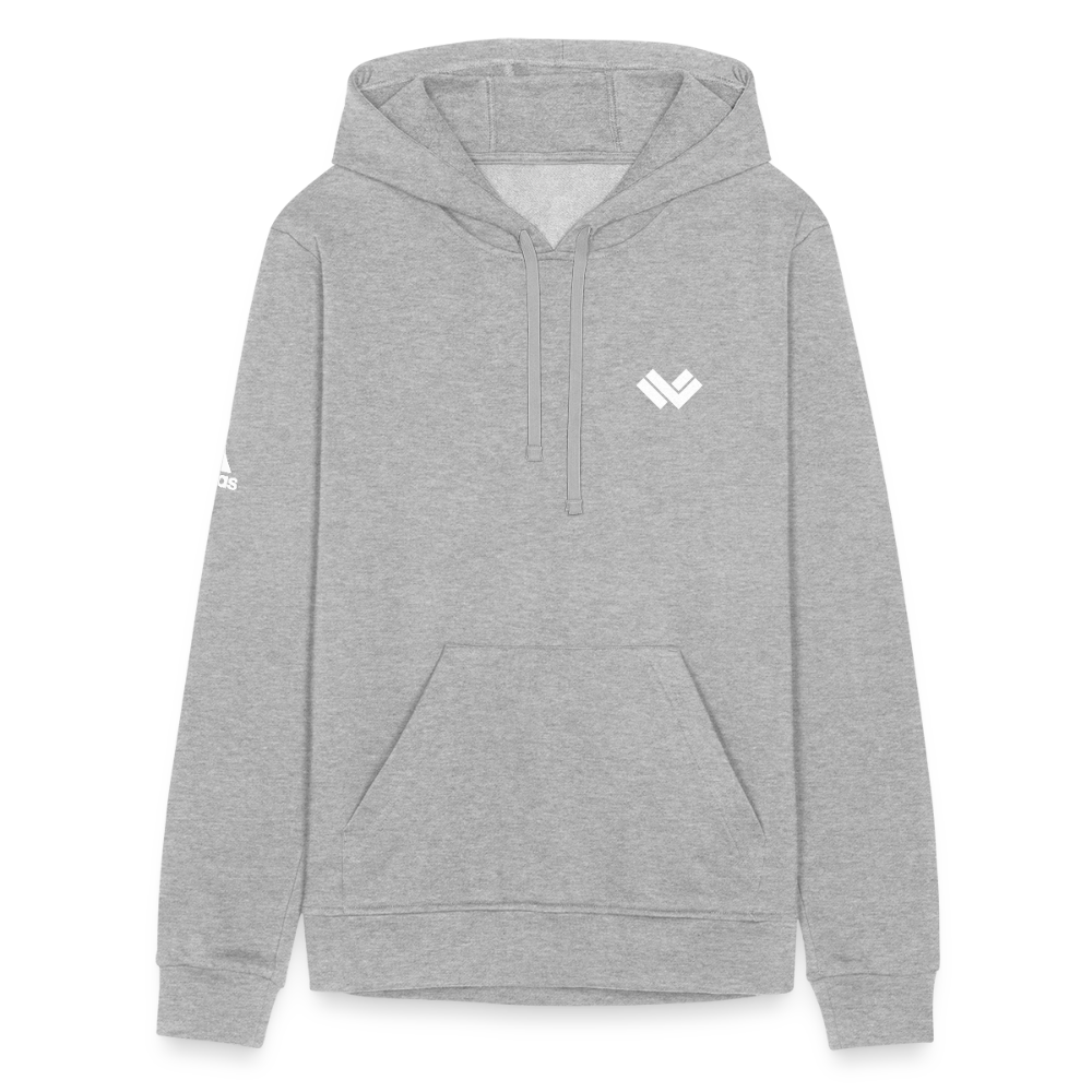 LAX World x Adidas Unisex Fleece Lacrosse Hoodie heather gray Front 