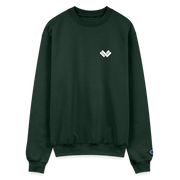 Champion Unisex Powerblend Lacrosse Sweatshirt - Dark Green Front 