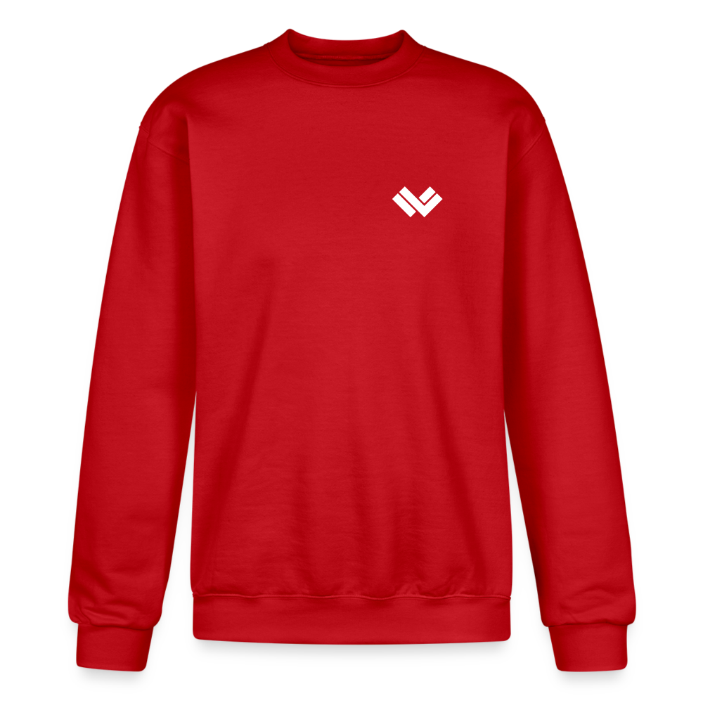 Champion Unisex Powerblend Lacrosse Sweatshirt - Scarlet Front
