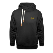 LAX World-Cradle Collection Black Shawl Collar Lacrosse Hoodie - Front Black 