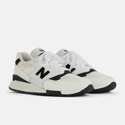 Classic New Balance 998 B/W Lacrosse Shoes - Front Top 