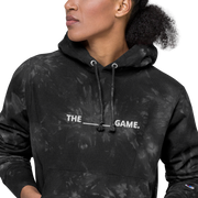 Premium “The _______ Game”  Black and Navy Lacrosse Hoodie - Front 