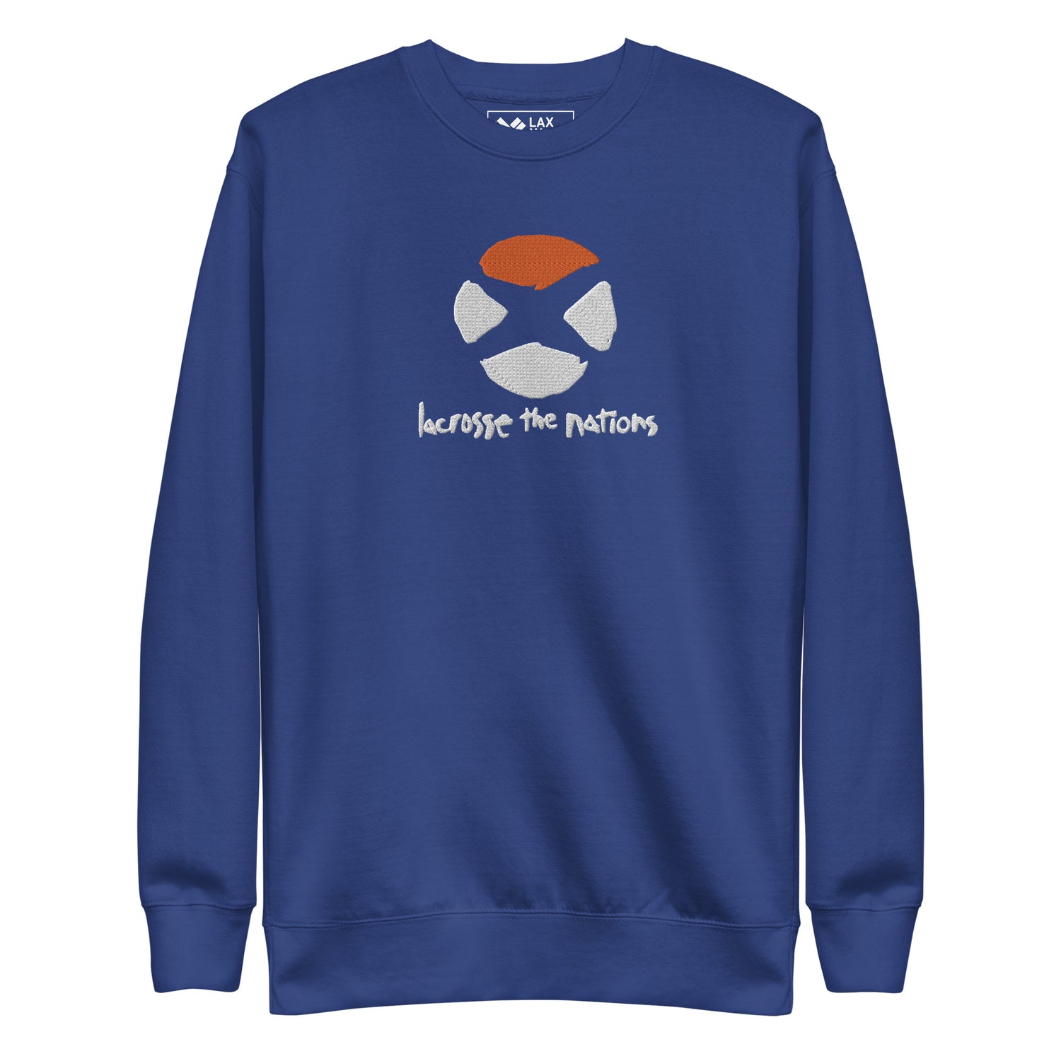 LAX World for Lacrosse The Nations - Embroidered Logo Crewneck