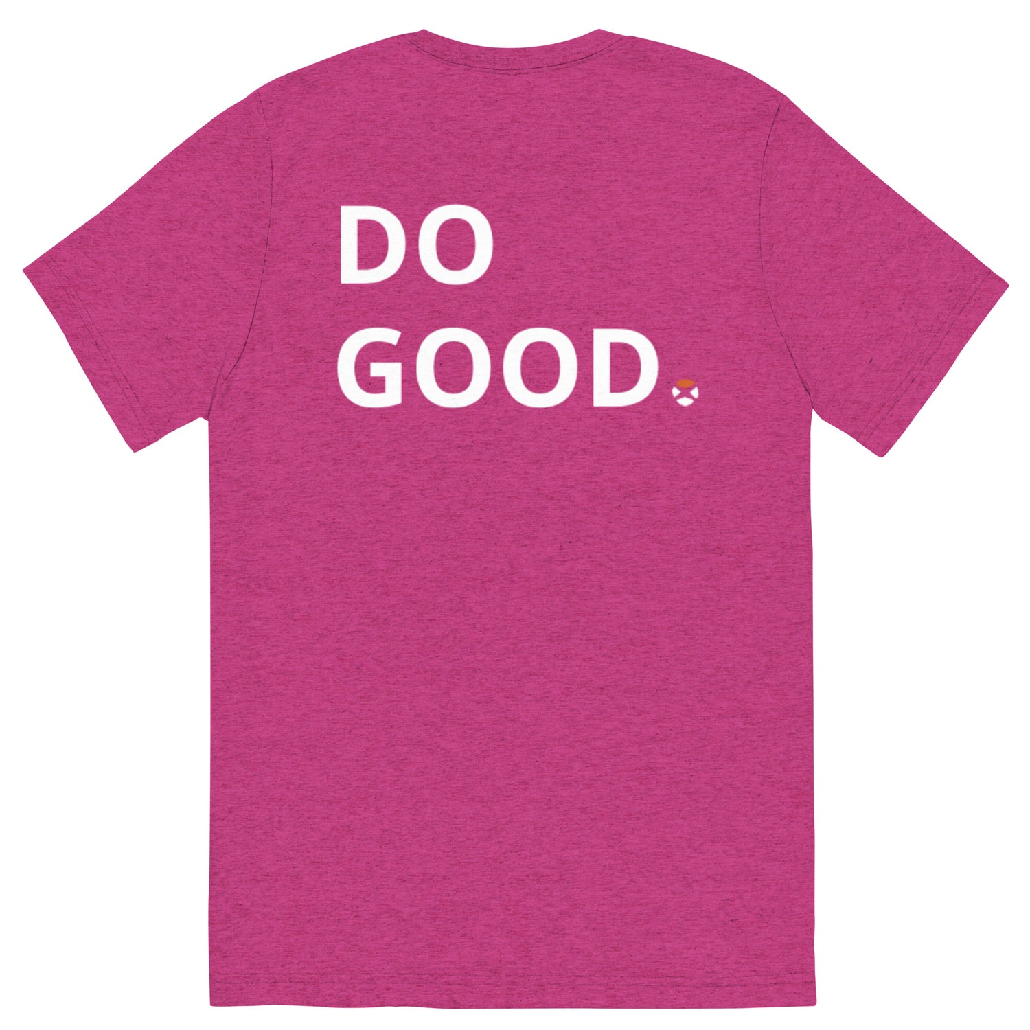 Premium Lacrosse T Shirt ‘Do Good’ Berry Back