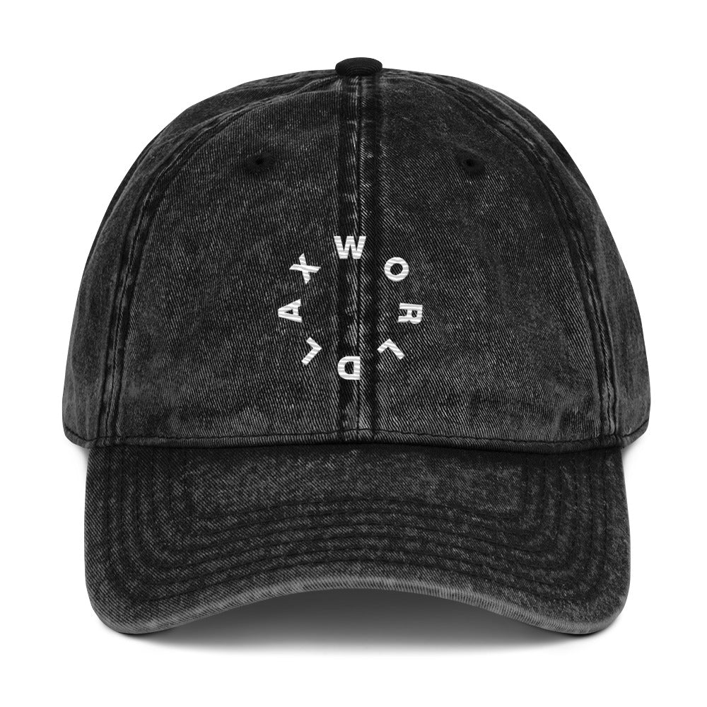 Lax World Vintage Twill Multi Shaded Denim Lacrosse Hat  - Front 