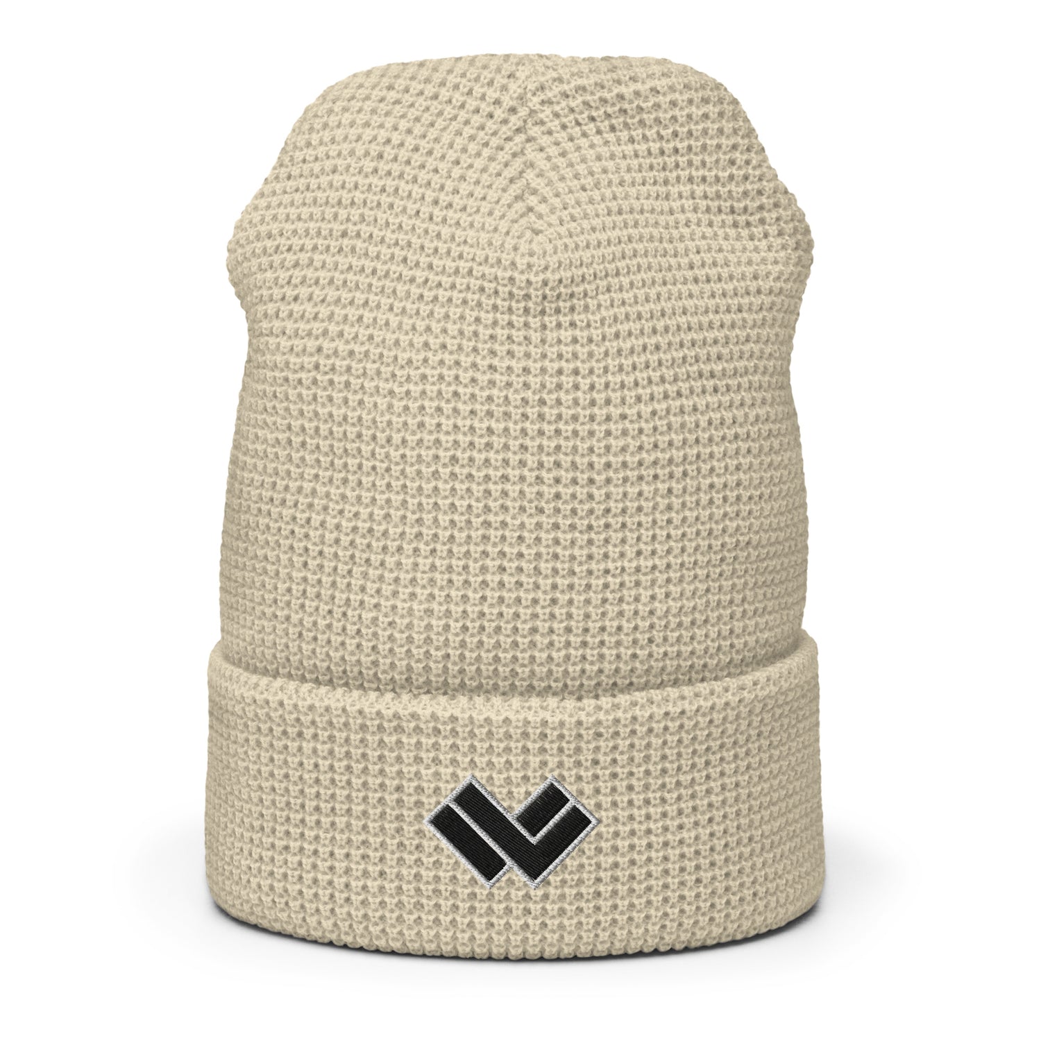 Lacrosse Waffle Beanie - Birch Front with Logo 