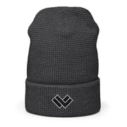 Lacrosse Waffle Beanie - Charcoal Front 
