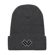 Lacrosse Waffle Beanie - Heather Charcoal Front 