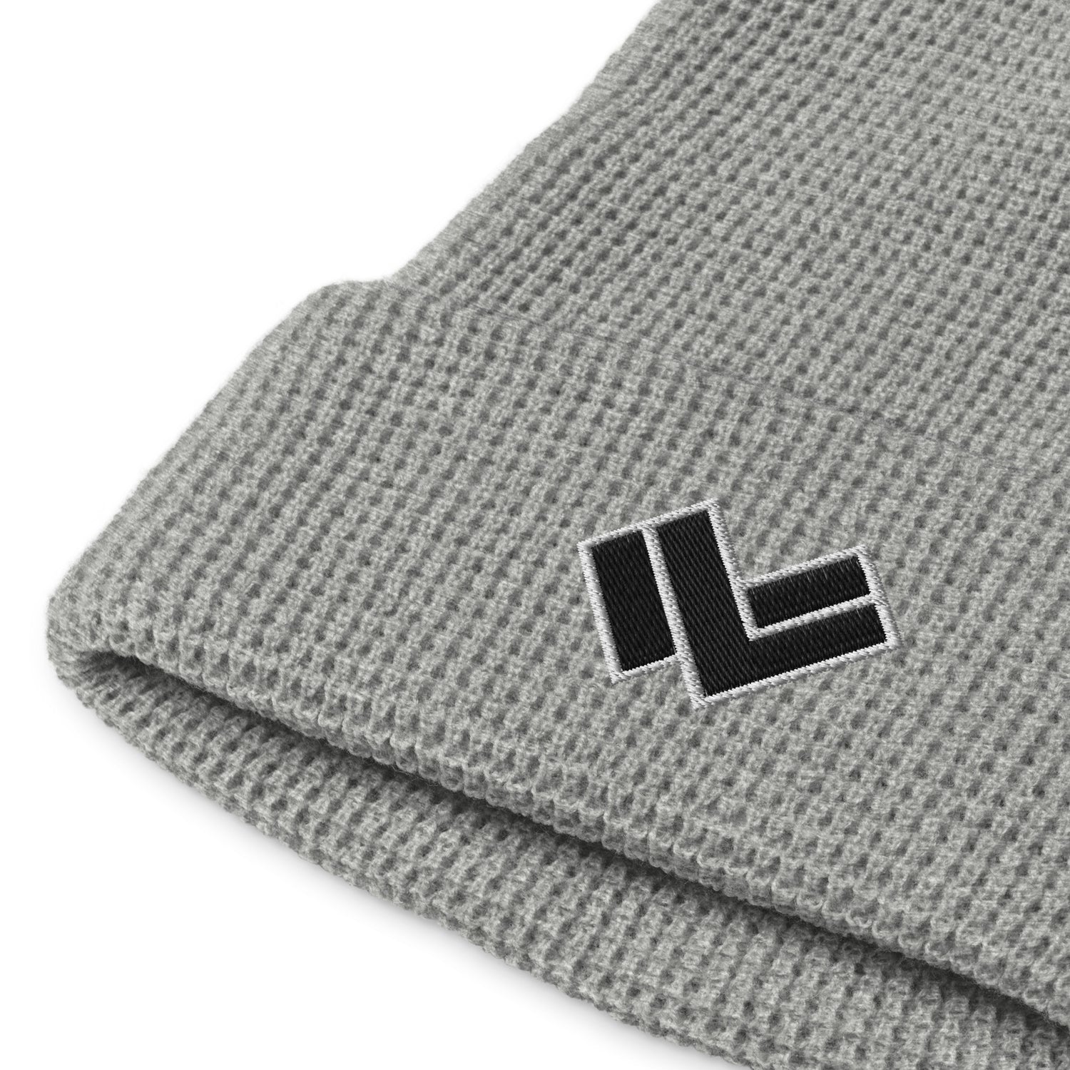 LAX World Cradle Multicolor Waffle Lacrosse Beanie - Gray Front 