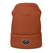 Lacrosse Waffle Beanie - Rust Fornt with Logo 