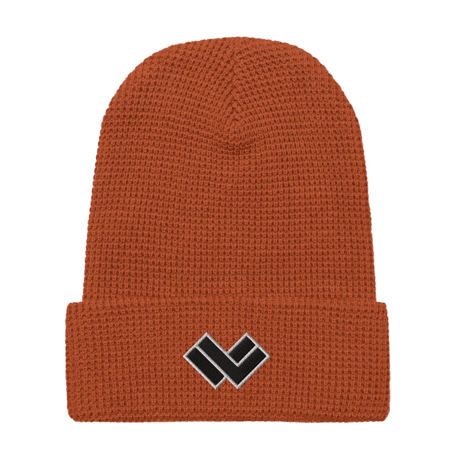 Lacrosse Waffle Beanie - Rust Front with Logo 