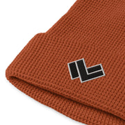 Lacrosse Waffle Beanie - Rust Front with logo 