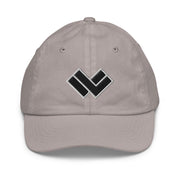 LAX World - Kid’s Cradle Collection Unisex Lacrosse Hat - Grey Front 