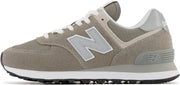 Premium New Balance 574 V2 Grey-White Women's Essential Lacrosse Sneakers - Front Right 